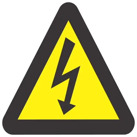 Beware Of Electric Shock safety sign 