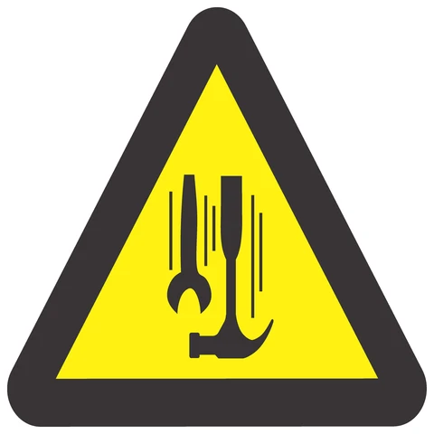 Beware Of Workers Overhead safety sign 