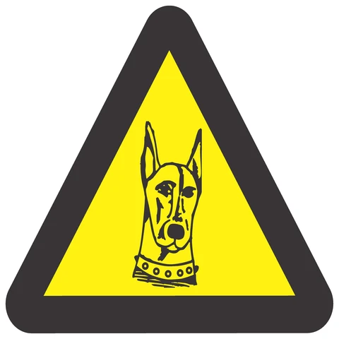 Beware Of Dogs safety sign 