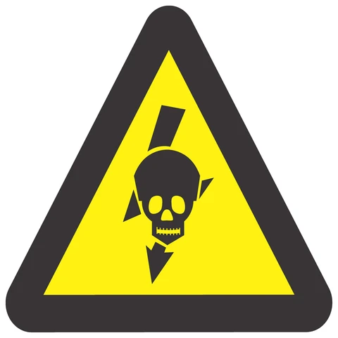 Beware Of Exposed Live High Voltage Equipment safety sign