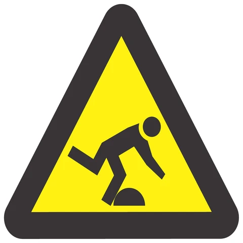 Beware Tripping Hazard safety sign