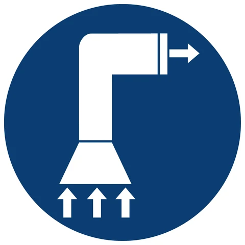 Air Extraction Shall Be Used safety sign 