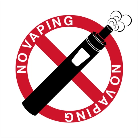 No Vaping safety sign