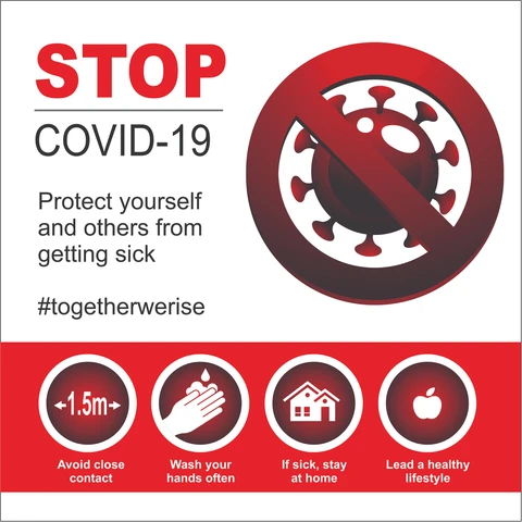 Stop Covid-19 - Protect Yourself safety sign
