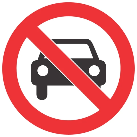 No Entry For Vehicles safety sign 