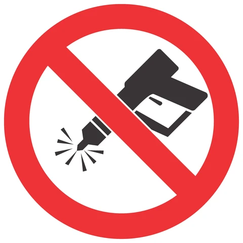No Drilling safety sign