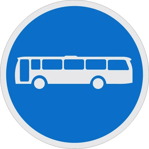 Buses Only road sign 