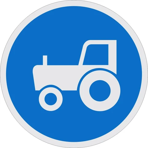 Agricultural Vehicles Only road sign